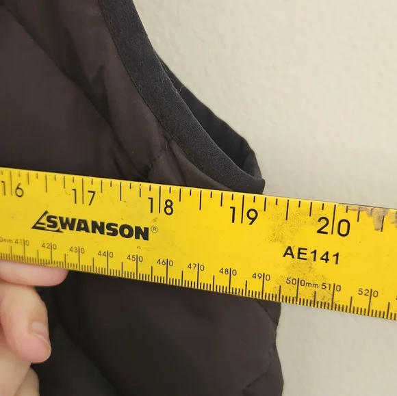 J.Crew Quilted Down Excursion Vest - Black Label Brown Black Puffer - Picture 13 of 14